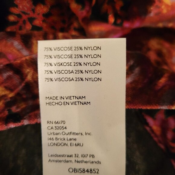 Free People XS Velvet Tunic Puff Sleeve Keyhole Back MAYE Whimsigoth Coquette - Picture 7 of 8